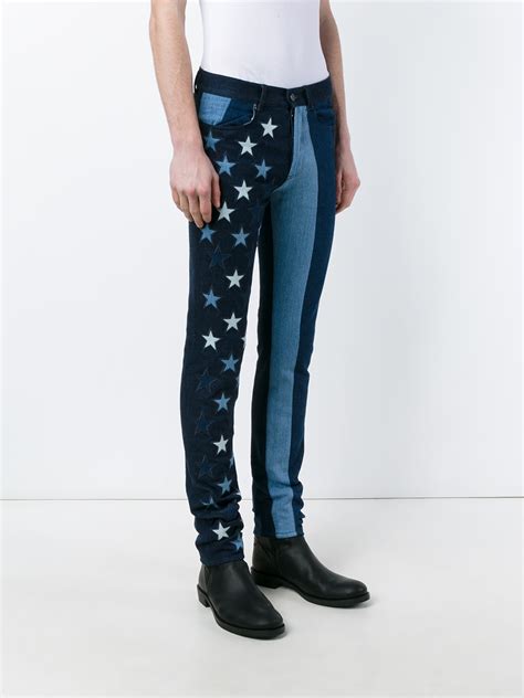 givenchy jeans white stars|givenchy jeans.